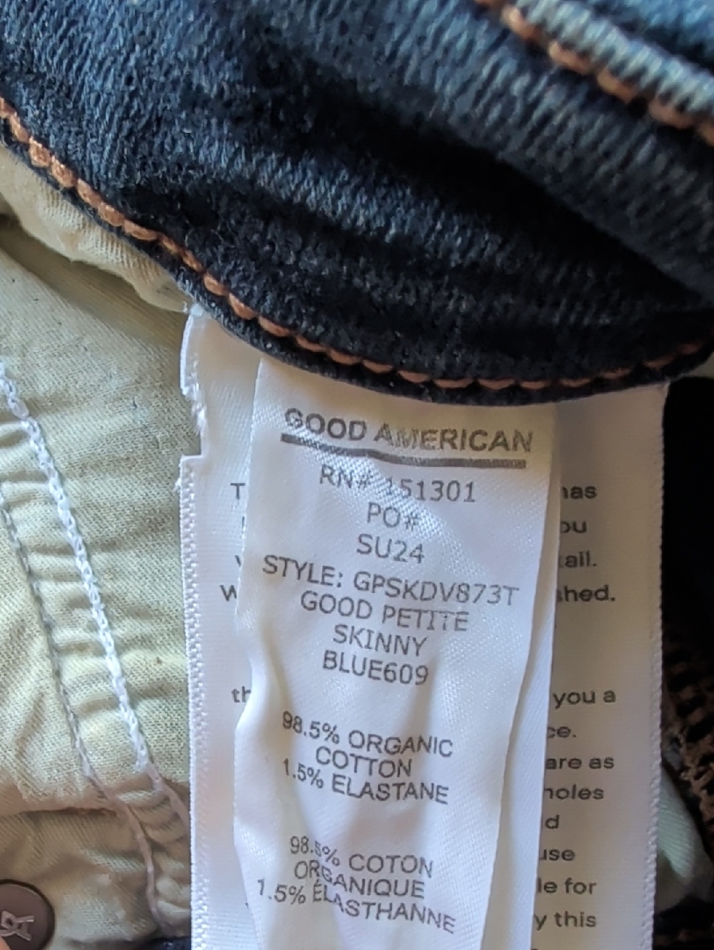 Good American Good Petite Skinny NWT - Picture 8 of 8